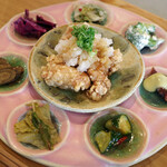 Shokutakudou - 日替わり定食（からあげのおろしポン酢）