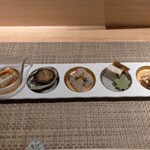 Gotanda Sushi Matsumoto - 前菜5点