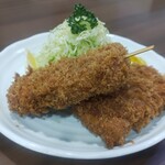 とんかつ駒形 - 串カツ定食　1500円