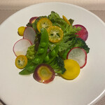 Ris. - 地物野菜と金柑のサラダ