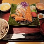 Ootoya - かつおの梅はさみ揚げ定食(930円)