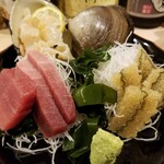 出羽鮨 - 刺盛り。