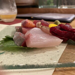 割烹 縮 - 刺身盛り合わせ