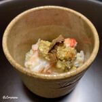 日本料理 新茶家 - 毛蟹と栗蟹の飯蒸し