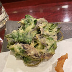 寿し処 春道 - 行者ニンニク　天ぷら