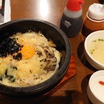 Koriya - チーズ石焼ビビンバ定食 900円