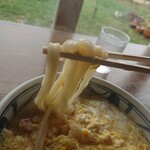 ほくほく庵 - 天とじ 980円(税込)、長～い うどん