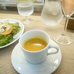 ビストロカラト - 温スープ（大人さまランチ）