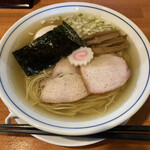 きく屋 - いつもの「中華そば」（煮玉子入り）