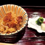 斗々屋 - なんと！旬の松葉蟹の炊き込みご飯、おこげが良い～！