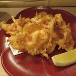 割烹　梅津 - 白海老のかき揚げ