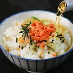 Ochazuke（boiled rice with tea）(plum/mentaiko)