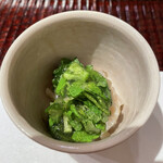 すし処 ひさ田 - 北寄貝　クレソン