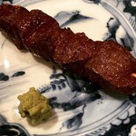 酒菜・からく - 黒毛和牛ハツ串焼き