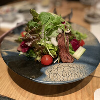 本等鮨 海馬 本店 - 和牛サラダ