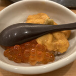 鮨 くぼた - いくらうにミニ丼