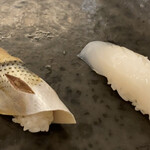 鮨 くぼた - 小肌、イカ