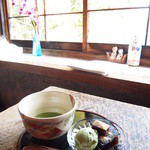 Hanutei - お抹茶と抹茶アイスとゼリーのset