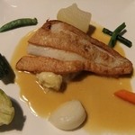 平目のソティにサフランソース