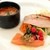洋食 もくれん - 料理写真:魚介とトマトのスープ
          スモークサーモン
          豚トロの燻製
          タコのマリネ