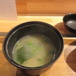 てんぷら 拓 - お味噌汁