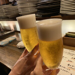 Otoko No Itarian Yatai Suezou - ビールで乾杯！