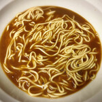 永福拉麺 - 永福麺の調理例、別売とんこつしょうゆ味ラーメンスープ使用