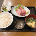 巣鴨ときわ食堂 - 【2022年04月】三重県産ぶり刺身定食＠1,170円