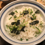 虎連坊 - ご飯は出汁をかけて味わいます