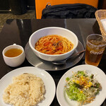 るーぱん - ランチ (ボンゴレスパゲッティ、ライス)