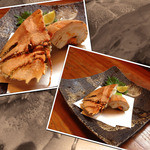 Odashigenobu Nomise - うちわ海老の蒸しもの。味はやっぱり伊勢海老に似てますネ♪