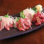 Today's horse sashimi platter