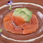 Smoked salmon and avocado tartare