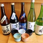 居酒屋 あまやどり - ドリンク写真:北海道の酒　飲み比べ