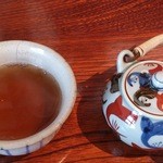 腰掛庵 - 2013.2　わらびもちとセットのほうじ茶