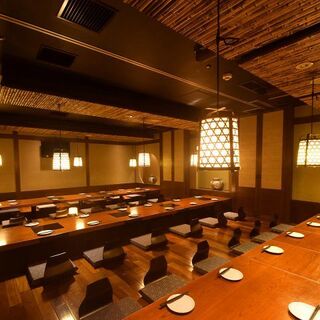 貸切100名様まで。落ち着いた和情緒漂う上質な空間が人気の秘密です。