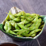 Plump! Boiled edamame in salt