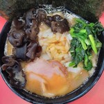 ラーメン 杉田家 - ラーメン並＋のり･きくらげ･玉ねぎ増し