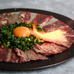 Marbled grilled beef carpaccio *1 serving