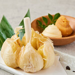 Deep-fried garlic from Aomori