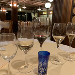 日光金谷ホテル - いつものように、シャンパン、白、赤、日本酒、オールスターを初めから並べましょう。