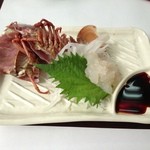 新島水産 - うちわ海老の刺身