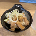 横浜家系ラーメン 蓮 - おつまみの超旨メンマ