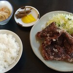 喫茶カムカム - クジラの竜田揚げ定食 950円 税込