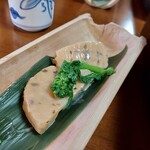 合馬茶屋 - 筍ステーキ　うにソースがけ