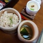 Ouma Jaya - 筍御飯・若筍汁・筍茶碗蒸