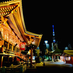 Tansouan Kenjirou - ◎浅草寺の境内を千鳥足で散策。夜は昼間の喧騒とは違いとても静かだ。