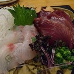 あんべえ  - ほうぼうと初かつおの刺身