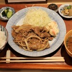 dancyu食堂 - 豚生姜焼き定食　1480円