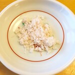 天ぷら よこい - 塩はほんのりピンク色